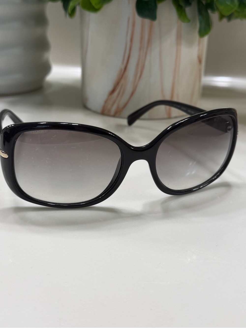 Prada Black Frame Gray Gradient Lens Sunglasses